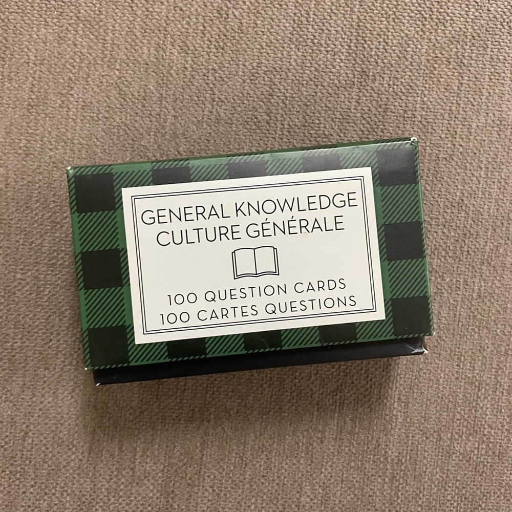 General Knowledge Culture Generale - 100 Trivia Cards